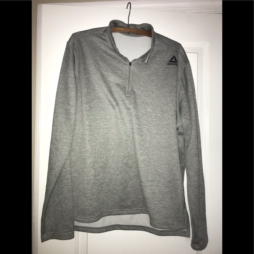 Reebok quarter zip pullover in grey size L